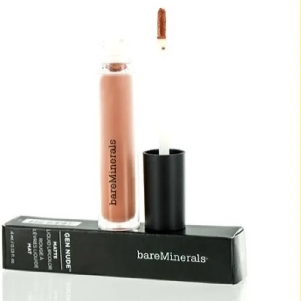 NIB bareMinerals Gen Nude Matte Liquid Lipstick - shade OM
